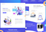 design website mockup, landing page UI, website dashboard in figma